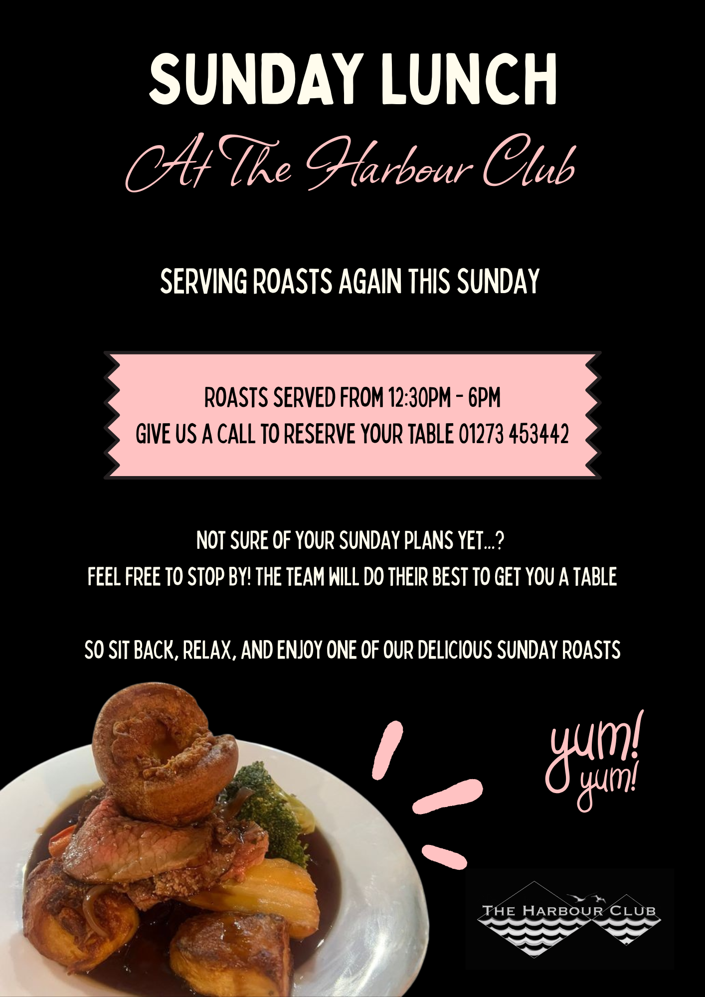 Sunday Roasts @ The Harbour Club