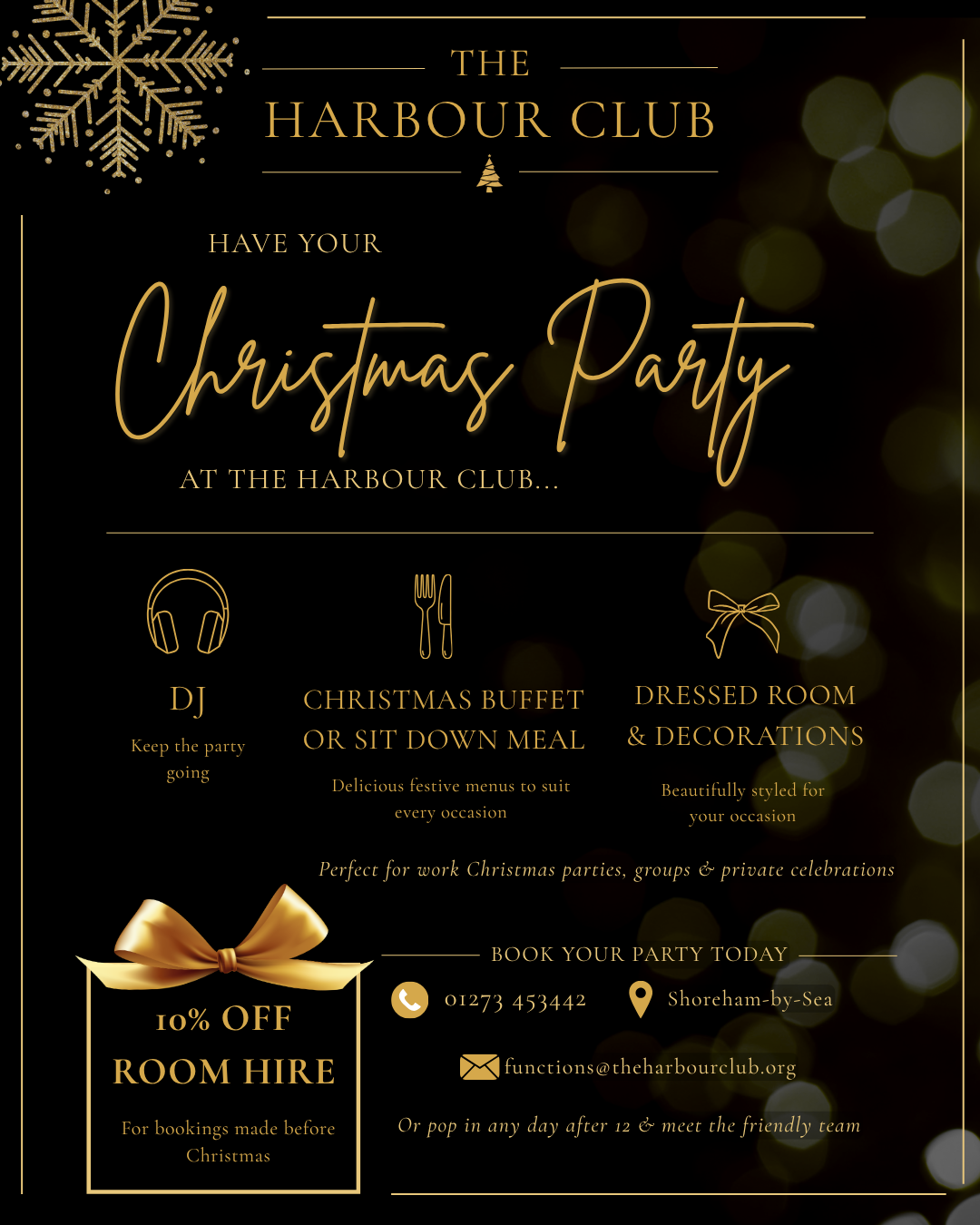 christmas parties @ the harbour club